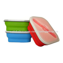 Silicone Food Storage Boxes, BPA-free and FDA MarkedNew